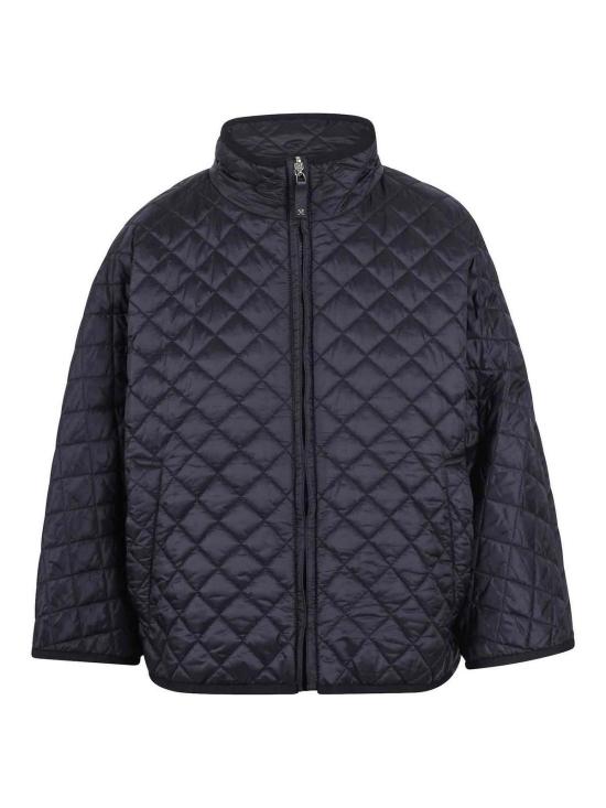  막스마라 더 큐브 DELFINA 델피나 발수 캔버스 리버시블 패디드 케이프  2529736034600000 Black