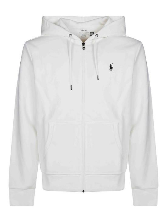  폴로 랄프로렌 더블 니트 후드 집업 710881517083 White