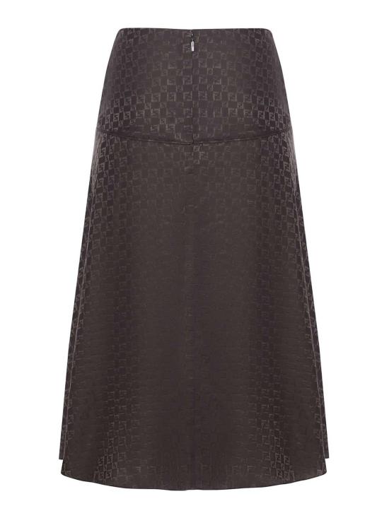 25FW 펜디 미디 스커트 FQ7688AUQGF1T6H Brown - FENDI