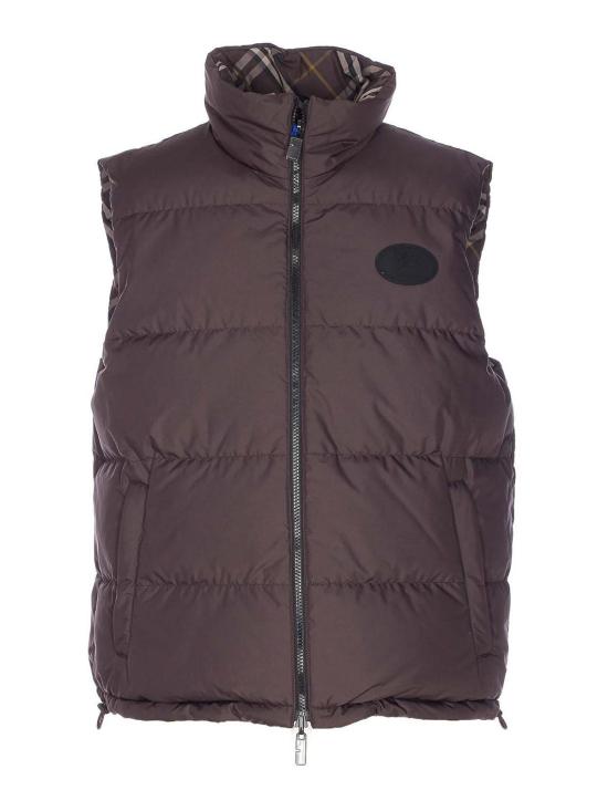  버버리 리버시블 체크 다운 베스트 8117100 Brown - BURBERRY