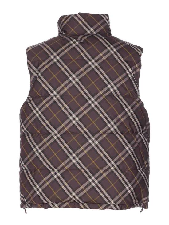  버버리 리버시블 체크 다운 베스트 8117100 Brown - BURBERRY