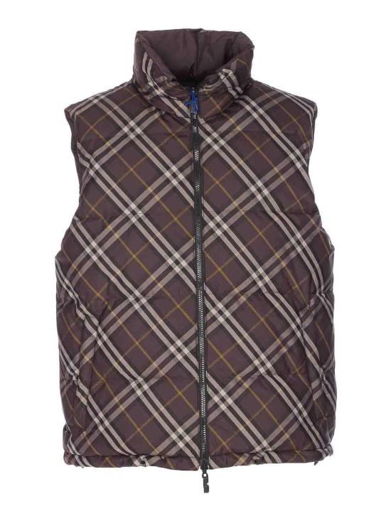  버버리 리버시블 체크 다운 베스트 8117100 Brown