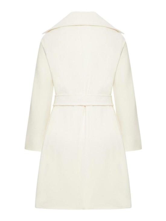  막스마라 드라베나 더블 브레스트 미디 코트 2526016091600000 White - MAX MARA