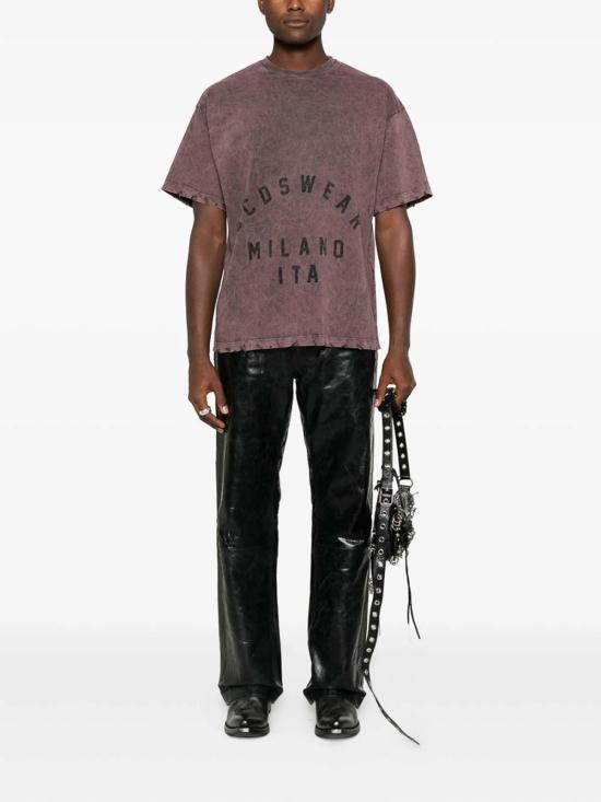  지씨디에스 반팔 티셔츠 B2CM2312JF1BORDE Red - GCDS