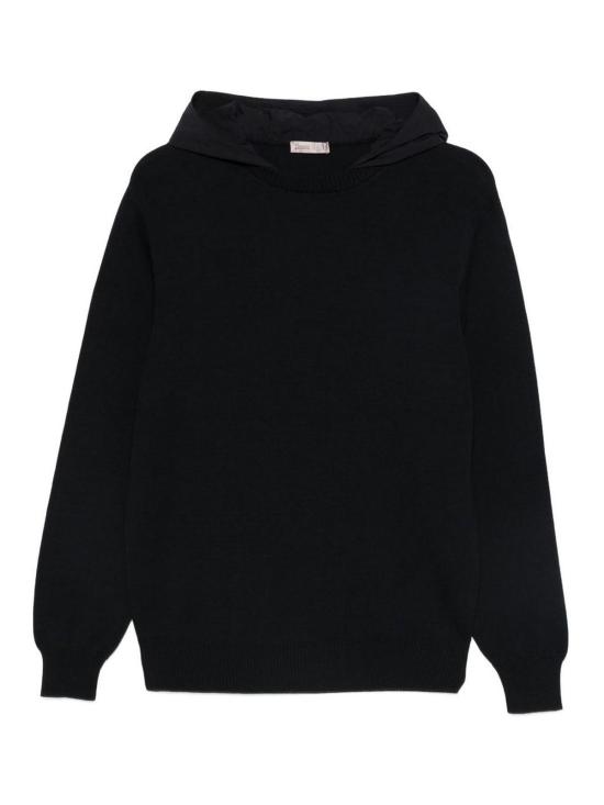  에르노 더블 코튼 니트 & 포넨테 트래블 나일론 후드 티셔츠 MG00027UR721119201 Dark Blue