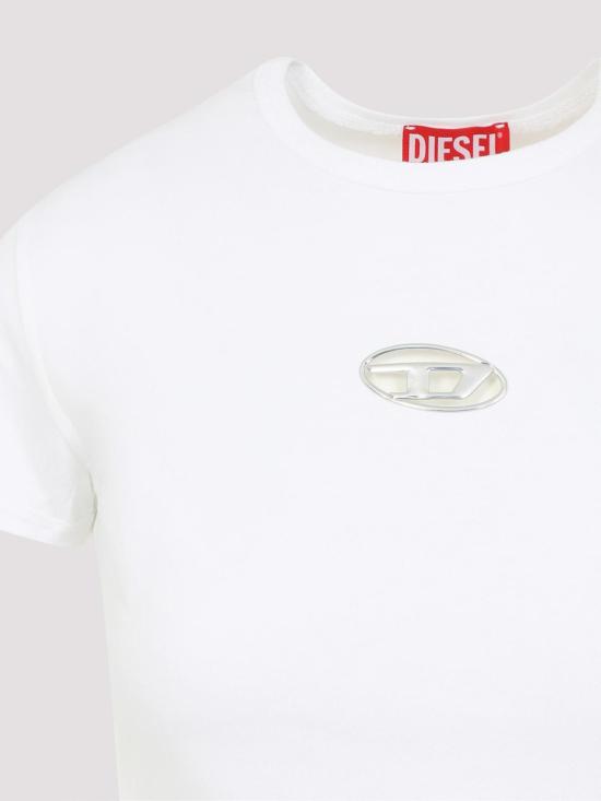  디젤 반팔 티셔츠 A168390CLBR100 White - DIESEL