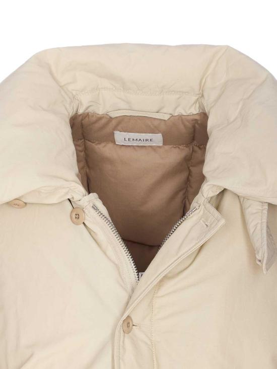  르메르 숏 푸퍼 블루종 OW1151LF1019WH050 Beige - LEMAIRE