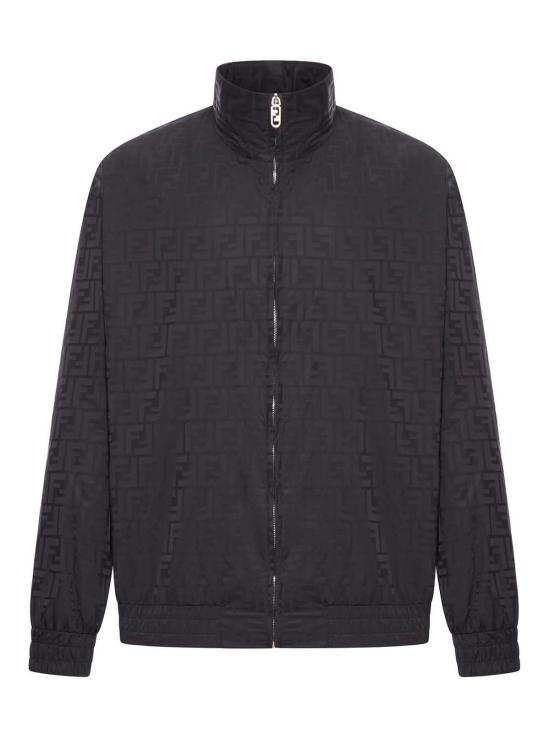  펜디 FF 자카드 지퍼 보머 재킷 FAA951ATN9F0GME Black