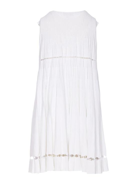 25FW 알라이아 민소매 티셔츠 AA9R2674K078B000 White - ALAIA