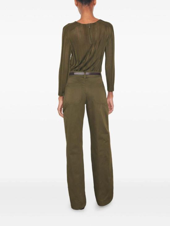 25FW 토리버치 스트레이트 팬츠 176356208 Green - TORY BURCH