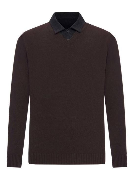 25FW 로베르토 콜리나 폴로 티셔츠 253M37002SUM37SU08 Brown