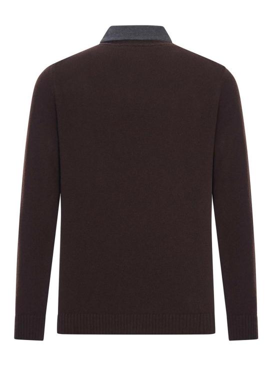 25FW 로베르토 콜리나 폴로 티셔츠 253M37002SUM37SU07 Brown - ROBERTO COLLINA