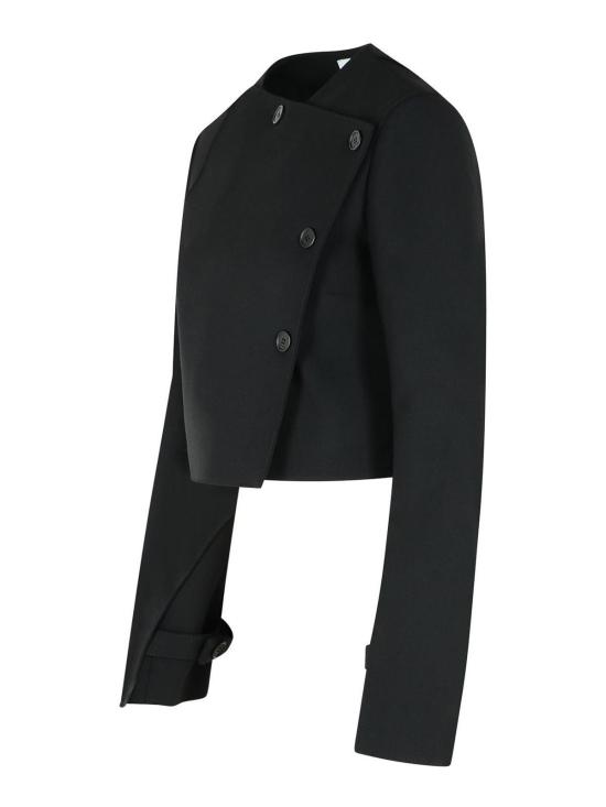 25FW 쿠레쥬 오블리크 테일러드 자켓 425CVE137PL01709999 Black - COURREGES