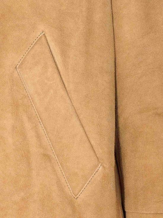  아미 가죽 자켓 UJK837LH0057280 Beige - AMI