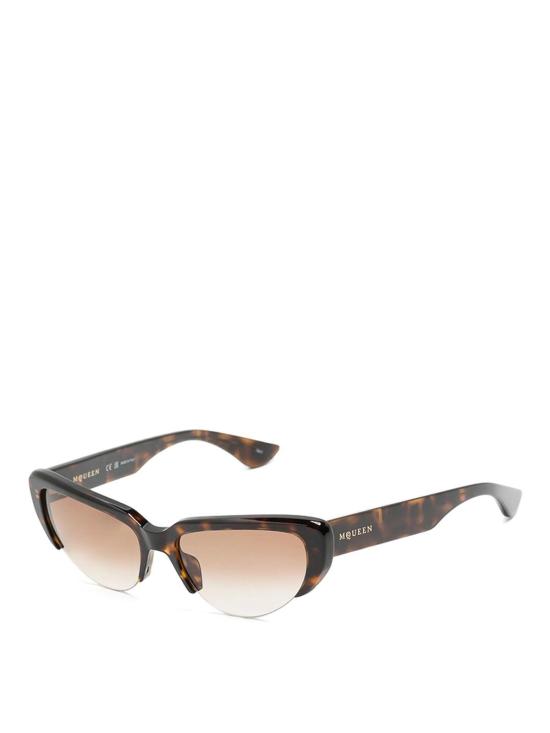 25FW 알렉산더 맥퀸 안경 852623J07492302 Brown - ALEXANDER MCQUEEN