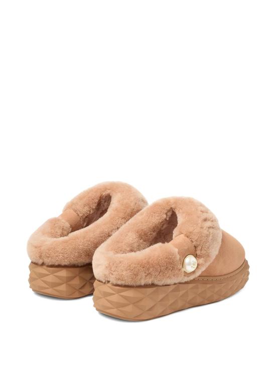 25FW 지미추 뮬/슬리퍼 DIAMONDMAXIMFUWTOFFE Brown - JIMMY CHOO