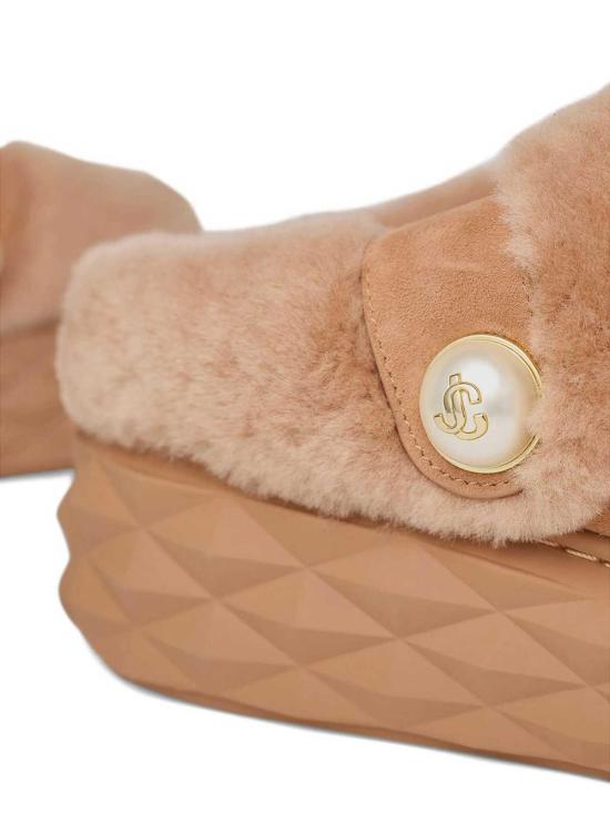 25FW 지미추 뮬/슬리퍼 DIAMONDMAXIMFUWTOFFE Brown - JIMMY CHOO