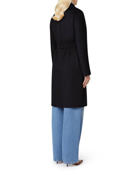  막스마라 드라베나 더블 브레스트 미디 코트 2526016091600010 Black - MAX MARA