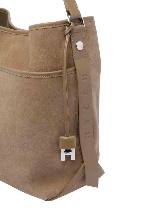 25FW 호간 숄더백 KBW01RS3300UGMC414 Beige - HOGAN