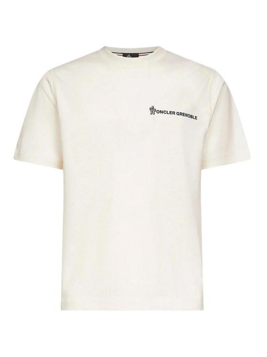  몽클레어 그레노블 브랜디드 코튼 티셔츠 89AZ98C00011041 Beige