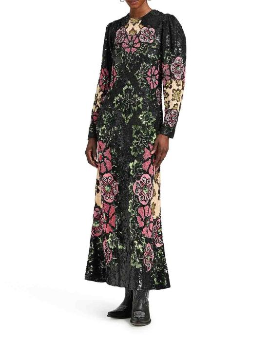 25FW 라 더블제이 롱 원피스 DRE0834PAI008BOU02RE01 Multicolour - LA DOUBLEJ