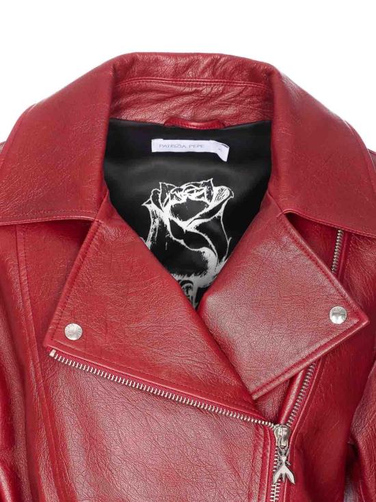  파트리지아페페 가죽 자켓 8O0181L158R862 Red - PATRIZIA PEPE