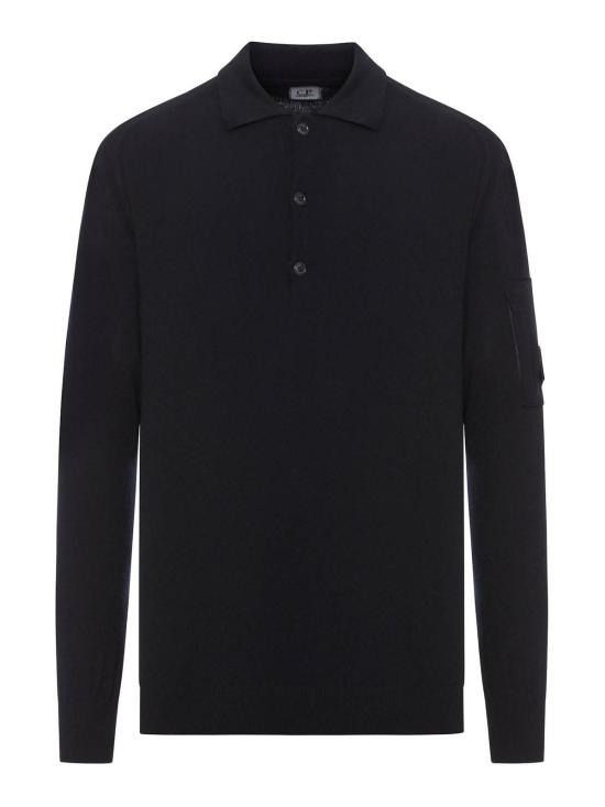 25FW 씨피 컴퍼니 폴로 티셔츠 19CMKN038A005528A999 Black