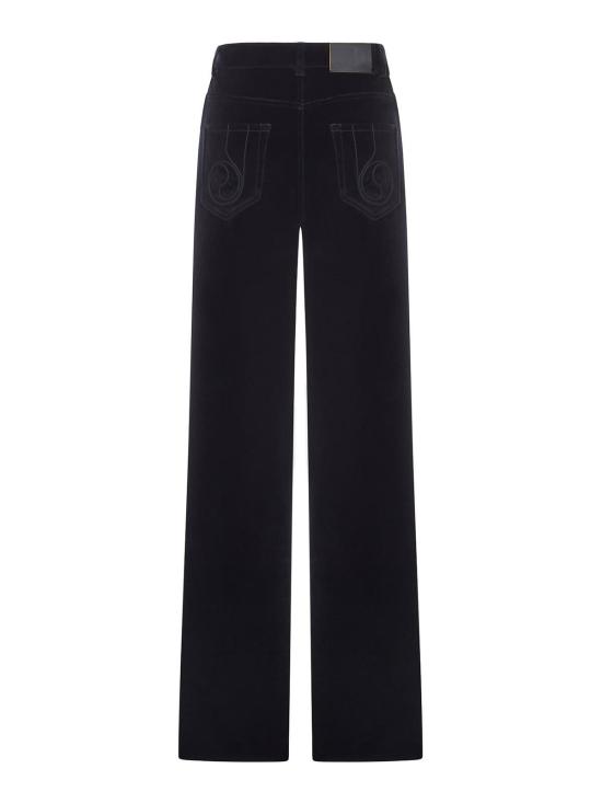 25FW 라 더블제이 스트레이트 팬츠 TRO0140VEL011SOLIDBL01 Black - LA DOUBLEJ