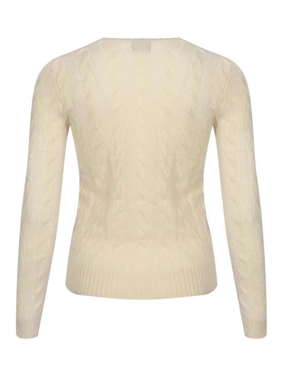26FW 폴로 랄프로렌 폴로 자수 케이블 니트 스웨터 211971865001 WHITE - POLO RALPH LAUREN