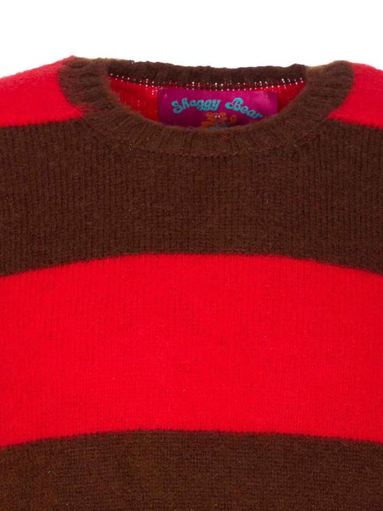 25FW 하울린 스웨터 SHAGGYBEARMOCHABOOM Red - HOWLIN