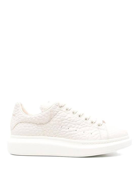 26SS 알렉산더 맥퀸 오버사이즈 레더 스니커즈 807881WHAEG9022 Beige