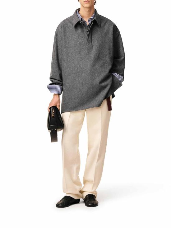 25FW 아미 폴로 티셔츠 UPL781WV0058050 Grey - AMI