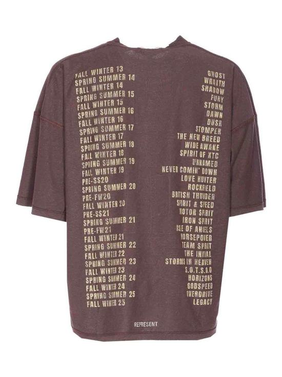 25FW 리프레젠트 반팔 티셔츠 MLM10017617 Brown - REPRESENT
