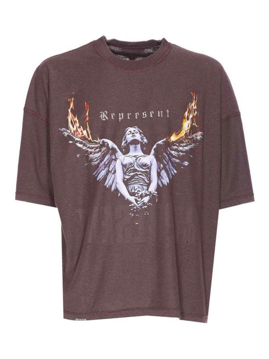 25FW 리프레젠트 반팔 티셔츠 MLM10017617 Brown - REPRESENT