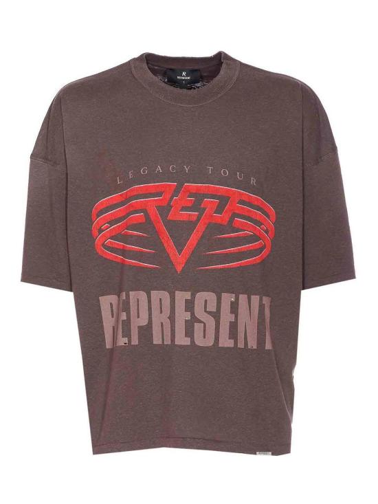 25FW 리프레젠트 반팔 티셔츠 MLM10017617 Brown