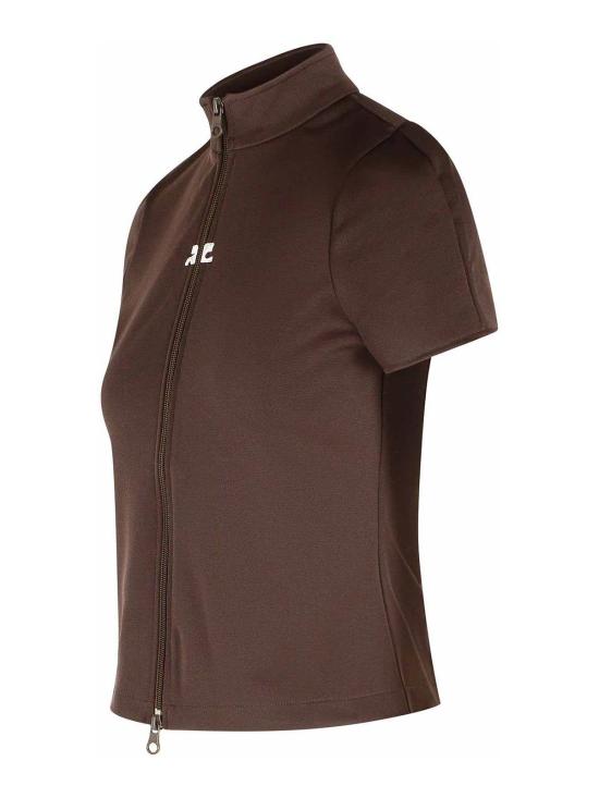  쿠레쥬 반팔 티셔츠 325JTO446JS02501983 Brown - COURREGES