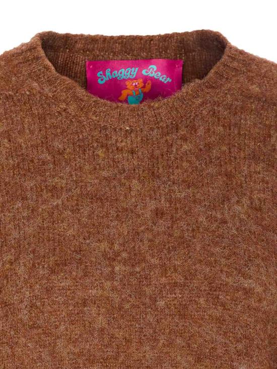 25FW 하울린 쉐기 베어 스웨터 SHAGGYBEARWOMENHAZELWOOD Brown - HOWLIN