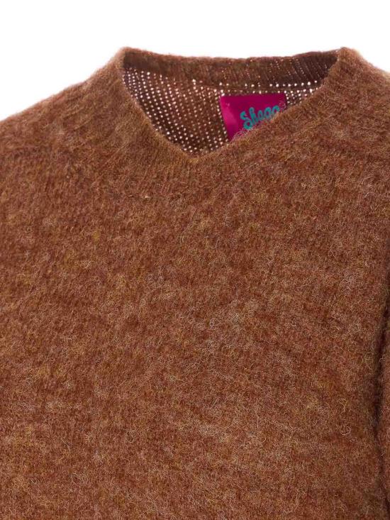 25FW 하울린 쉐기 베어 스웨터 SHAGGYBEARWOMENHAZELWOOD Brown - HOWLIN