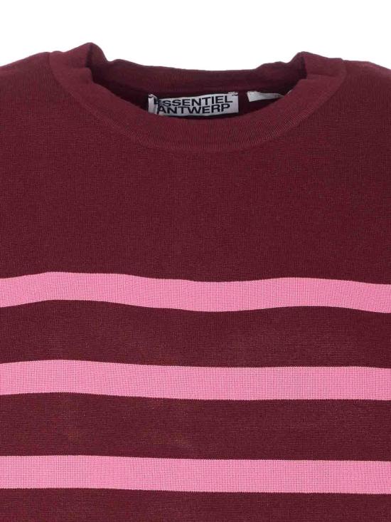 25FW 에센셜앤트워프 반팔 티셔츠 INDUSTRYI1MM Dark Red - ESSENTIEL ANTWERP