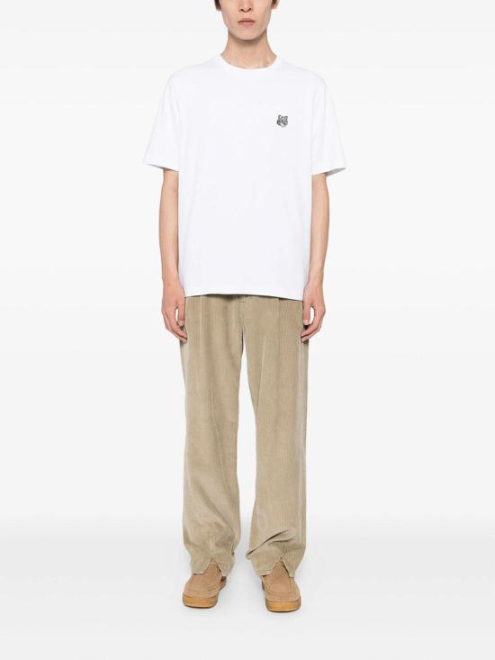  메종키츠네 폭스 헤드 컴포트 티셔츠 PM00108KJ7025WHITE White - MAISON KITSUNE