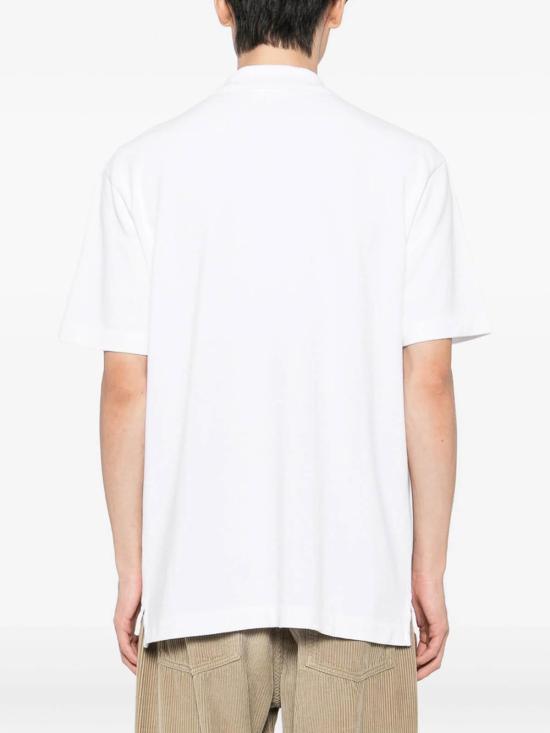 26SS 메종키츠네 폭스 헤드 컴포트 폴로 티셔츠 PM00210KP0001WHITE White - MAISON KITSUNE