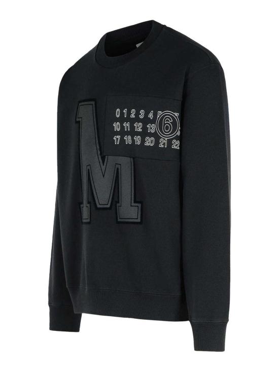  MM6 메종마르지엘라 라지 M 로고 넘버 프린트 스웨트 셔츠 SH0GU0029M25014900 Black - MM6 MAISON MARGIELA
