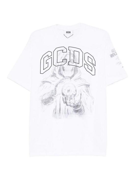  지씨디에스 반팔 티셔츠 B2CM2317JF1OPTWH White