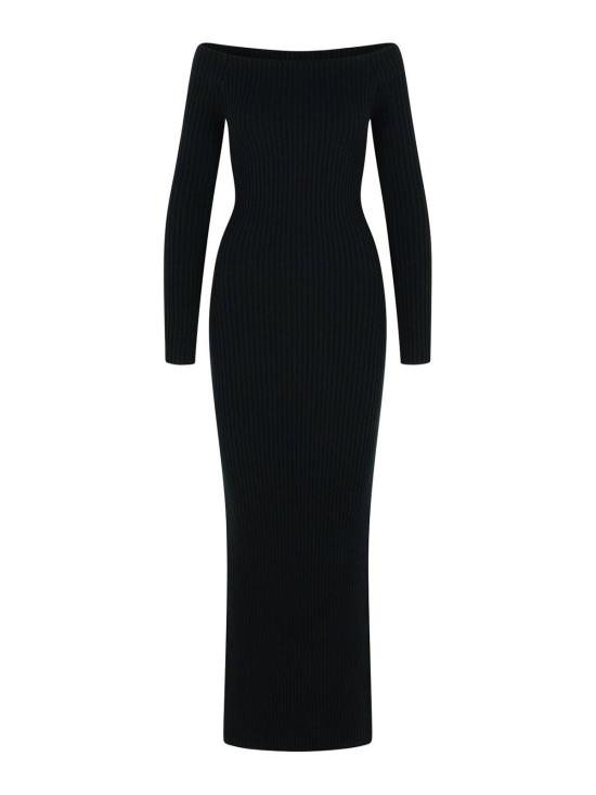 25FW 막스마라 롱 원피스 2521326203007 Black