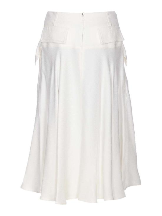 26SS 보테가베네타 미디 스커트 820015V5EN09071 White - BOTTEGA VENETA