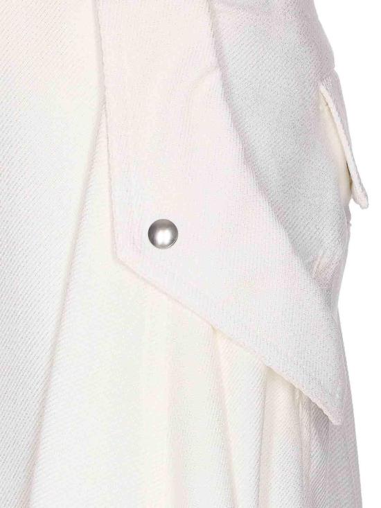 26SS 보테가베네타 미디 스커트 820015V5EN09071 White - BOTTEGA VENETA