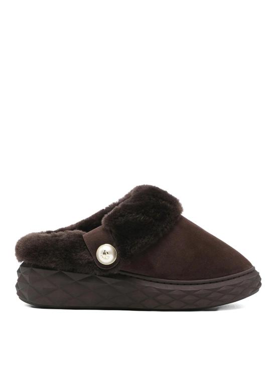 25FW 지미추 뮬/슬리퍼 DIAMONDMAXIMFUWCHOCO Brown