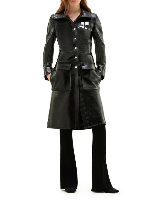  쿠레쥬 트렌치 코트 PERCMA078VY00149999 Black - COURREGES