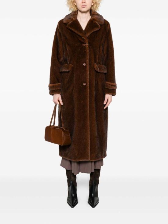 25FW 에르노 얼터너티브 멜란지 밍크 퍼 코트 GC000545D127398800 BROWN - HERNO