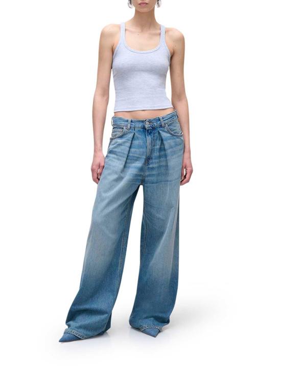 25FW 하이쿠레 스트레이트 팬츠 HEW03340DF144L0876L0876 Blue - HAIKURE